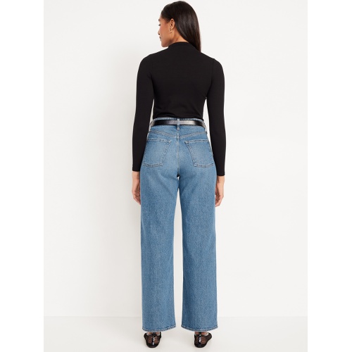 올드네이비 Curvy Extra High-Waisted Sky-Hi Wide-Leg Jeans