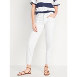 Mid-Rise Button-Fly Slouchy Taper Crop Jeans