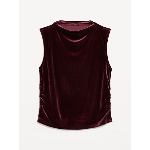 올드네이비 Mock-Neck Velvet Top