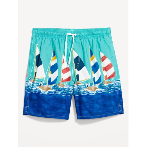 올드네이비 Printed Swim Trunks -- 7-inch inseam