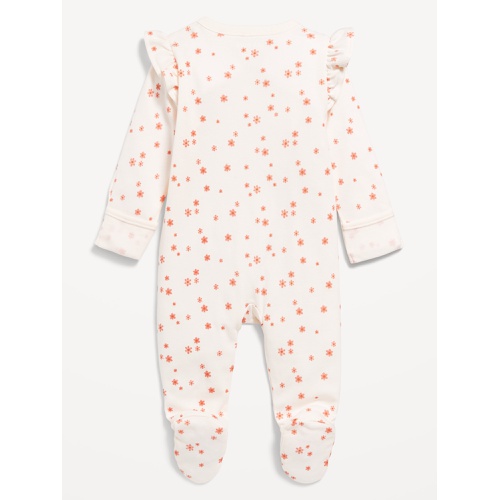 올드네이비 2-Way-Zip Printed Sleep & Play Footed One-Piece for Baby