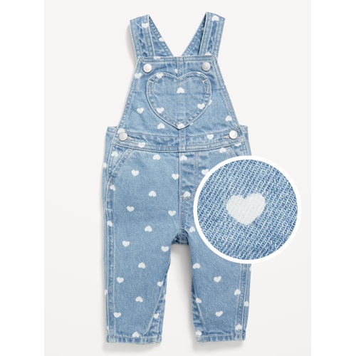 올드네이비 Printed Jean Overalls for Baby