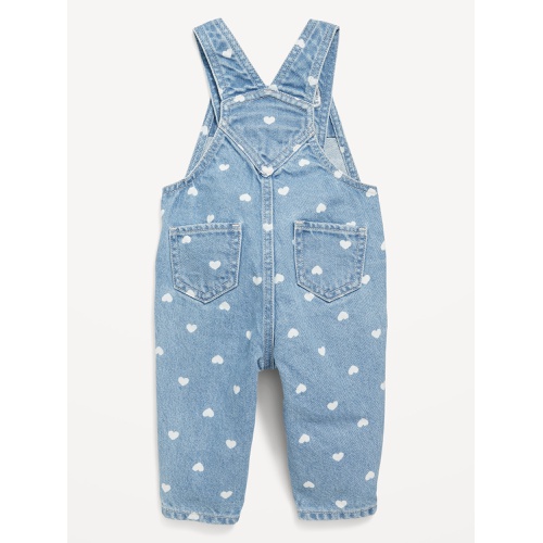 올드네이비 Printed Jean Overalls for Baby