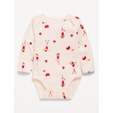 Printed Long-Sleeve Graphic Bodysuit for Baby Hot Deal