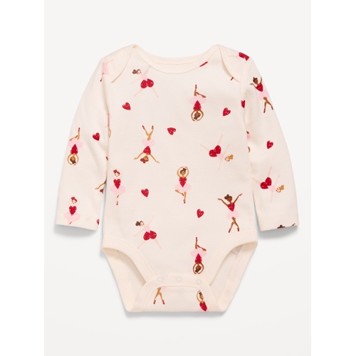 올드네이비 Printed Long-Sleeve Graphic Bodysuit for Baby Hot Deal