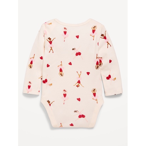 올드네이비 Printed Long-Sleeve Graphic Bodysuit for Baby Hot Deal