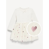 Plush Ribbed Tutu Dress for Baby