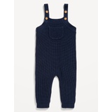 Chunky Sweater-Knit Pocket Overalls for Baby