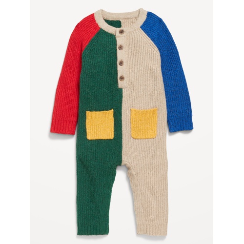 올드네이비 SoSoft Cozy-Knit Color-Block One-Piece for Baby