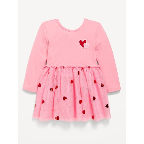 올드네이비 Long-Sleeve Fit and Flare Tutu Dress for Toddler Girls