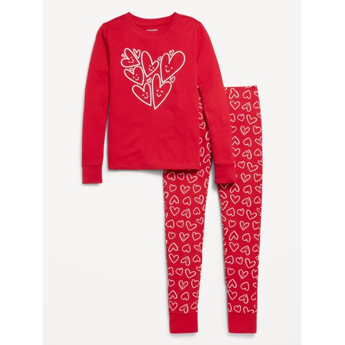 올드네이비 Printed Snug-Fit Gender-Neutral Pajama Set for Kids Hot Deal