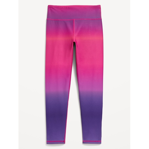 올드네이비 High-Waisted PowerSoft 7/8-Length Performance Leggings for Girls