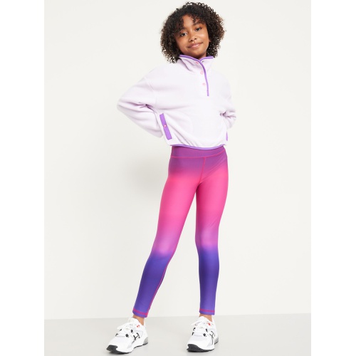 올드네이비 High-Waisted PowerSoft 7/8-Length Performance Leggings for Girls