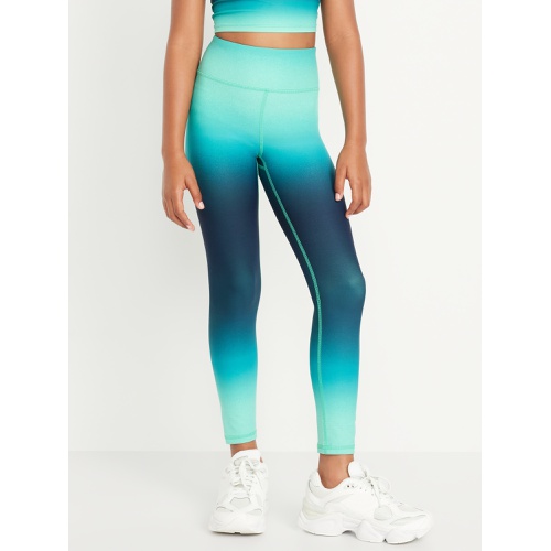 올드네이비 High-Waisted PowerSoft 7/8-Length Performance Leggings for Girls