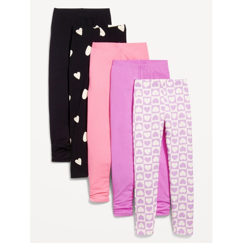 올드네이비 High-Waisted Leggings Variety 5-Pack for Girls