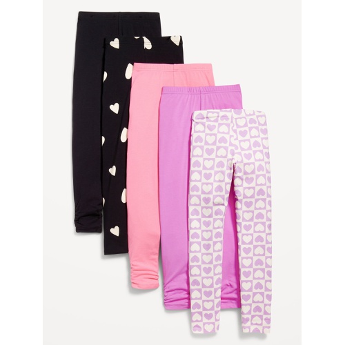 올드네이비 High-Waisted Leggings Variety 5-Pack for Girls