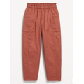 Loose Ruffle-Trim Pull-On Pants for Girls