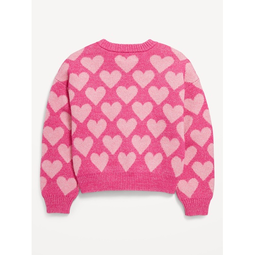 올드네이비 SoSoft Printed Crew-Neck Sweater for Girls