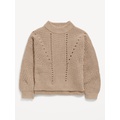 Cozy Mock-Neck Chenille Sweater for Girls