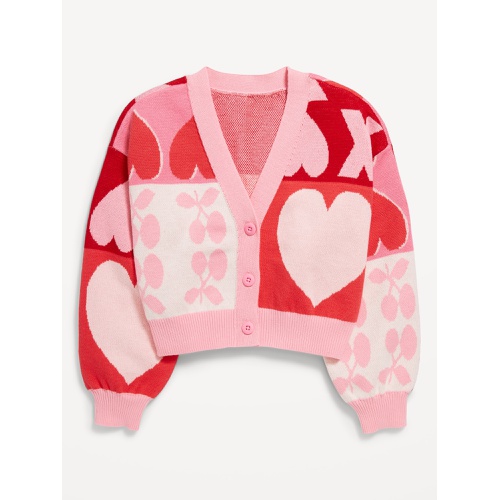 올드네이비 Printed Button-Front Cardigan Sweater for Girls