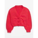 Button-Front Cardigan Sweater for Girls