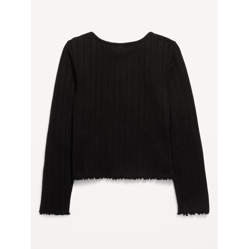 올드네이비 Cozy Wrap-Front Ribbed Top for Girls