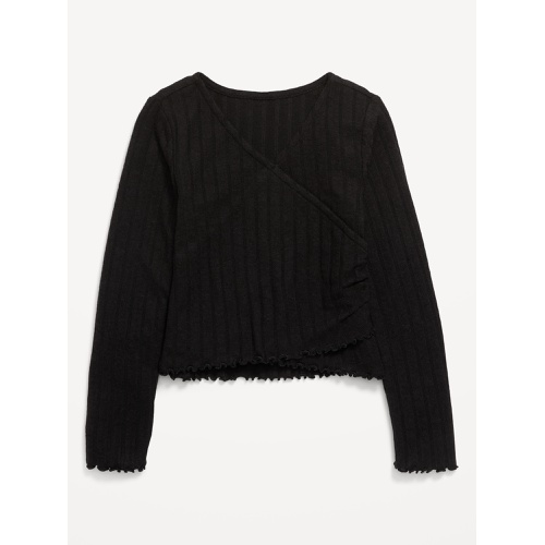 올드네이비 Cozy Wrap-Front Ribbed Top for Girls