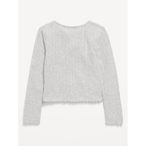 올드네이비 Cozy Wrap-Front Ribbed Top for Girls