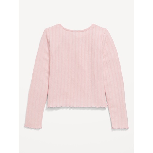 올드네이비 Cozy Wrap-Front Ribbed Top for Girls