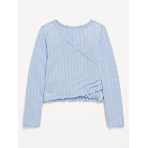 올드네이비 Cozy Wrap-Front Ribbed Top for Girls