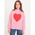 Mock-Neck Tunic Sweatshirt for Girls