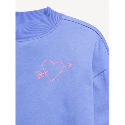 올드네이비 Mock-Neck Tunic Sweatshirt for Girls