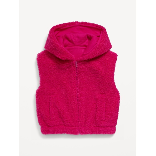 올드네이비 Hooded Sherpa Vest for Girls Hot Deal