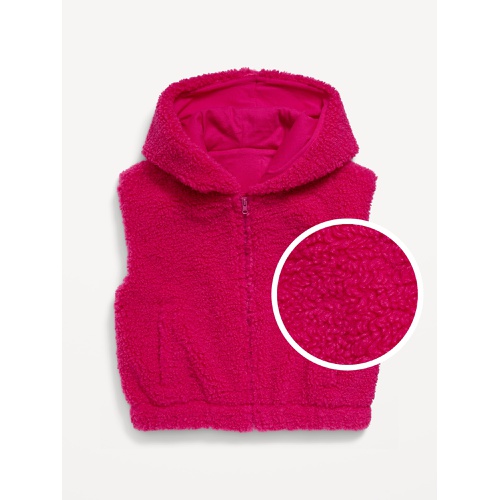 올드네이비 Hooded Sherpa Vest for Girls Hot Deal