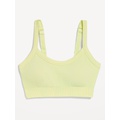 Light Support Seamless Ribbed Sports Bra