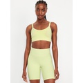 Light Support Seamless Ribbed Sports Bra