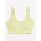 Light Support Seamless Ribbed Sports Bra