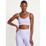 Light Support Seamless Ribbed Sports Bra