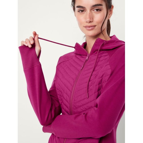 올드네이비 Dynamic Fleece Hybrid Zip Hoodie Hot Deal