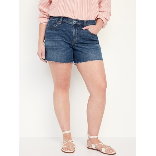 올드네이비 Mid-Rise Boyfriend Cut-Off Jean Shorts -- 5-inch inseam