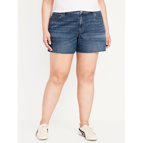 올드네이비 Mid-Rise Boyfriend Cut-Off Jean Shorts -- 5-inch inseam