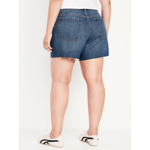 올드네이비 Mid-Rise Boyfriend Cut-Off Jean Shorts -- 5-inch inseam