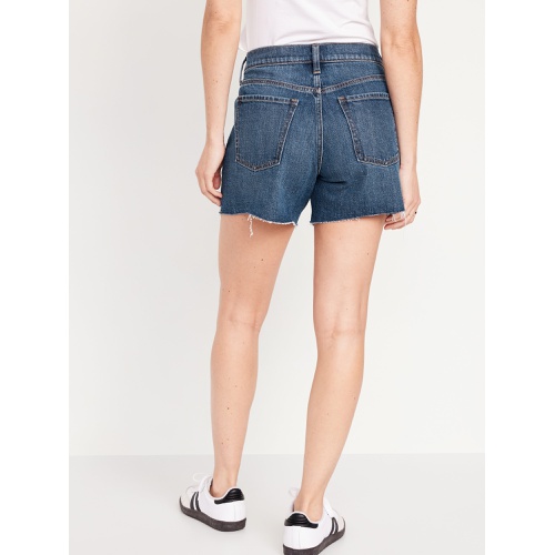 올드네이비 Mid-Rise Boyfriend Cut-Off Jean Shorts -- 5-inch inseam