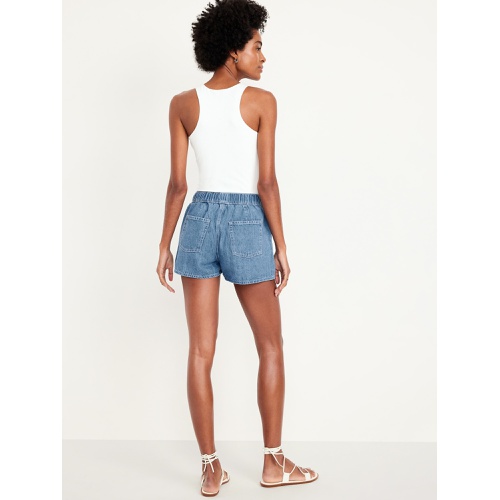 올드네이비 High-Waisted Baggy Jean Shorts -- 3-inch inseam