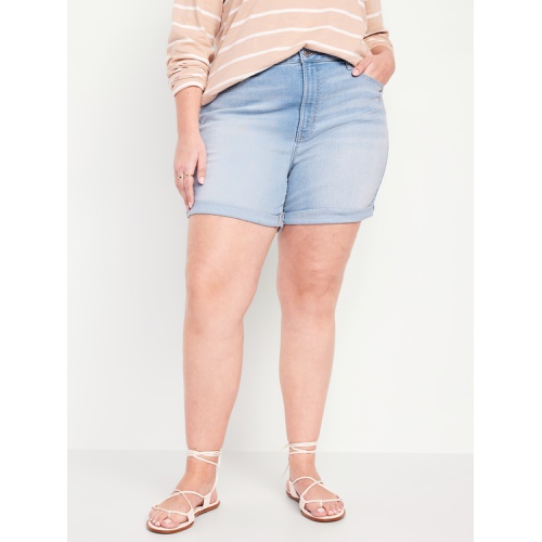 올드네이비 High-Waisted Wow Jean Shorts -- 5-inch inseam