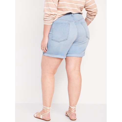 올드네이비 High-Waisted Wow Jean Shorts -- 5-inch inseam