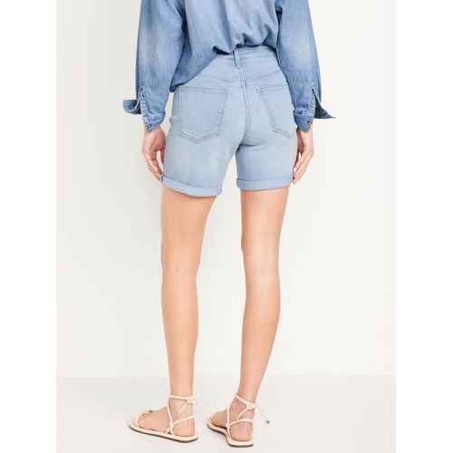 올드네이비 High-Waisted Wow Jean Shorts -- 5-inch inseam