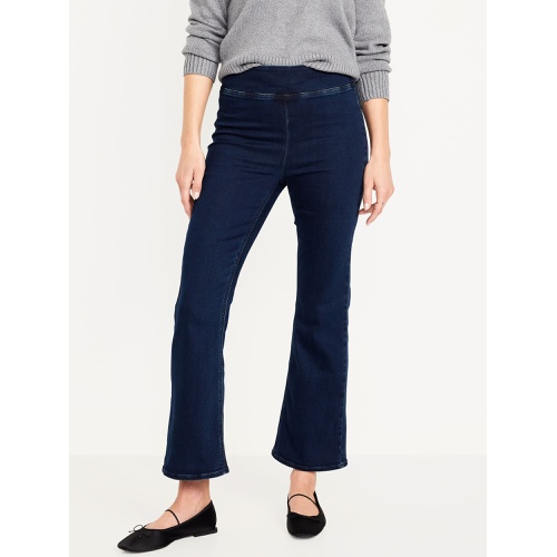 올드네이비 High-Waisted Weekender Pull-On Crop Flare Jeans