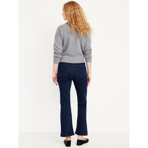 올드네이비 High-Waisted Weekender Pull-On Crop Flare Jeans