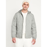 Water-Resistant Quilted Zip Jacket